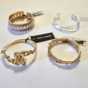 Lot of 4 NWT Gold Tone & Silver Tone Bracelets